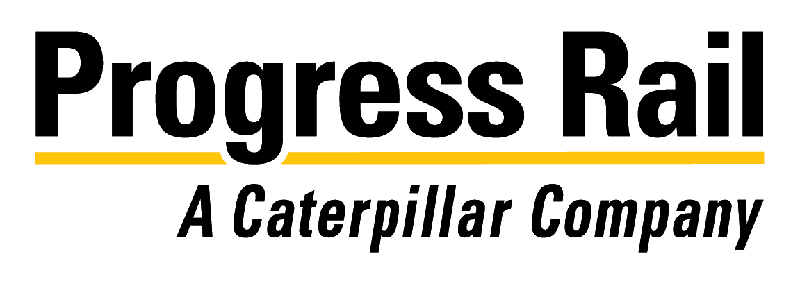 Progress Rail Logo - BLACK WITH YELLOW STRIPE